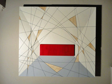 Red Wall In Space