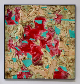 Red Resin And Verdigris